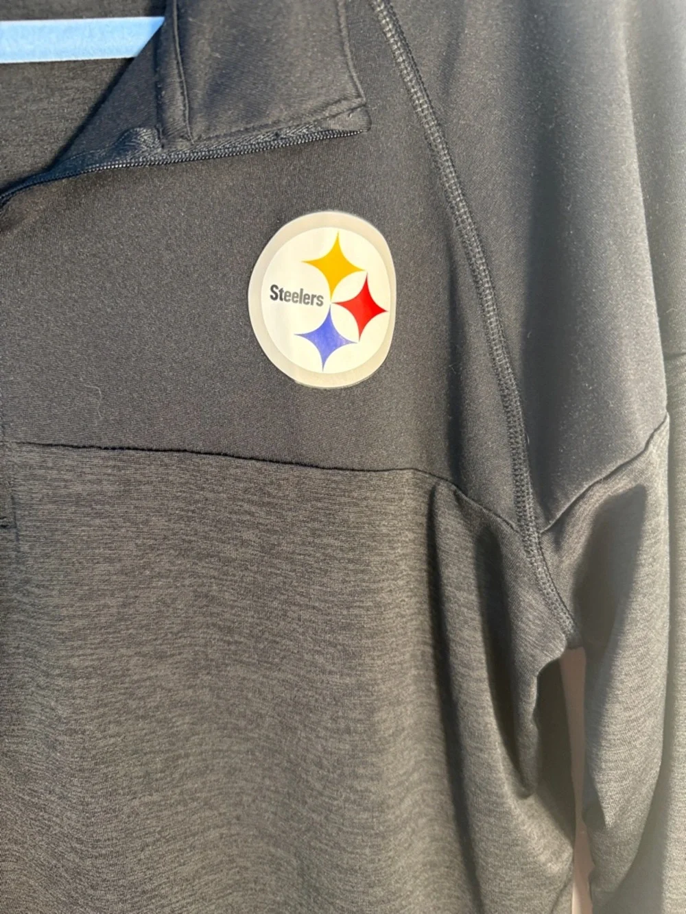 Under Armour Charcoal Pittsburgh Steelers Quarter-Zip Pullover Size L